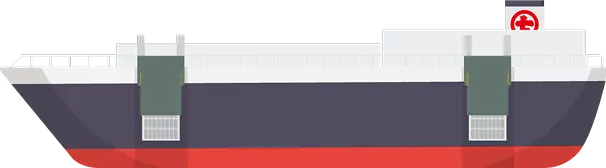 海上輸送している貨物の数量