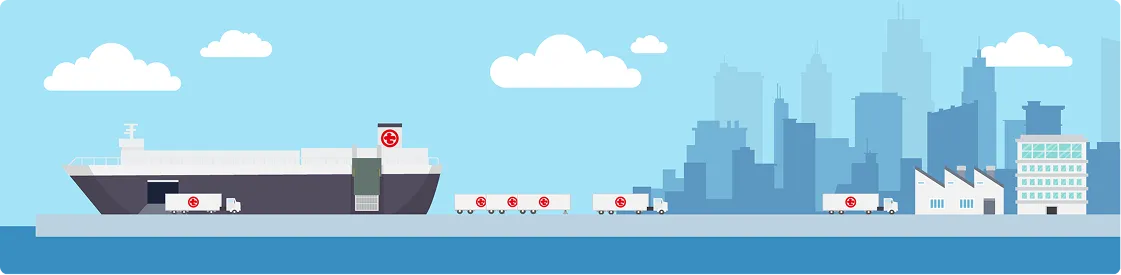 栗林商船グループの総合物流サービス