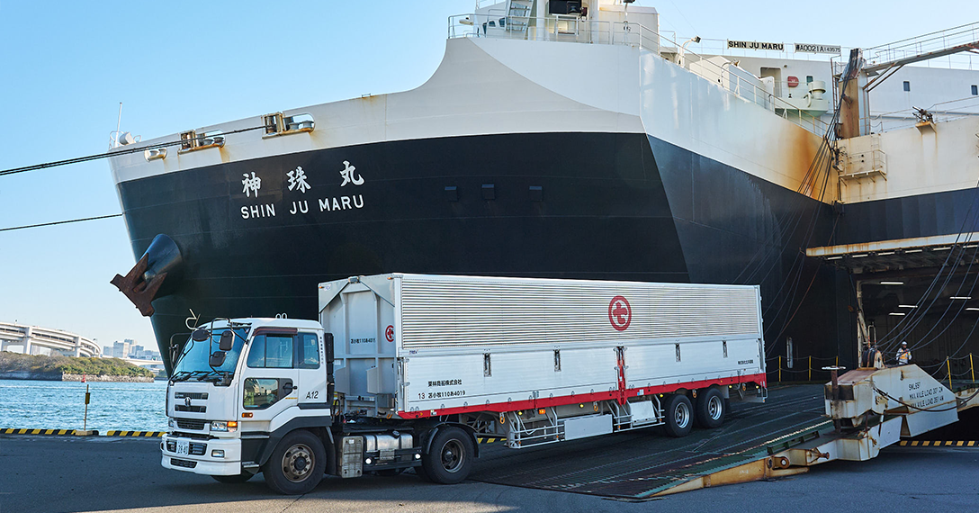 6隻のRORO船と、全国を結ぶ定期航路を展開