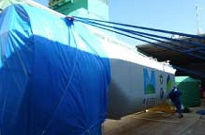 風力発電製品の輸送