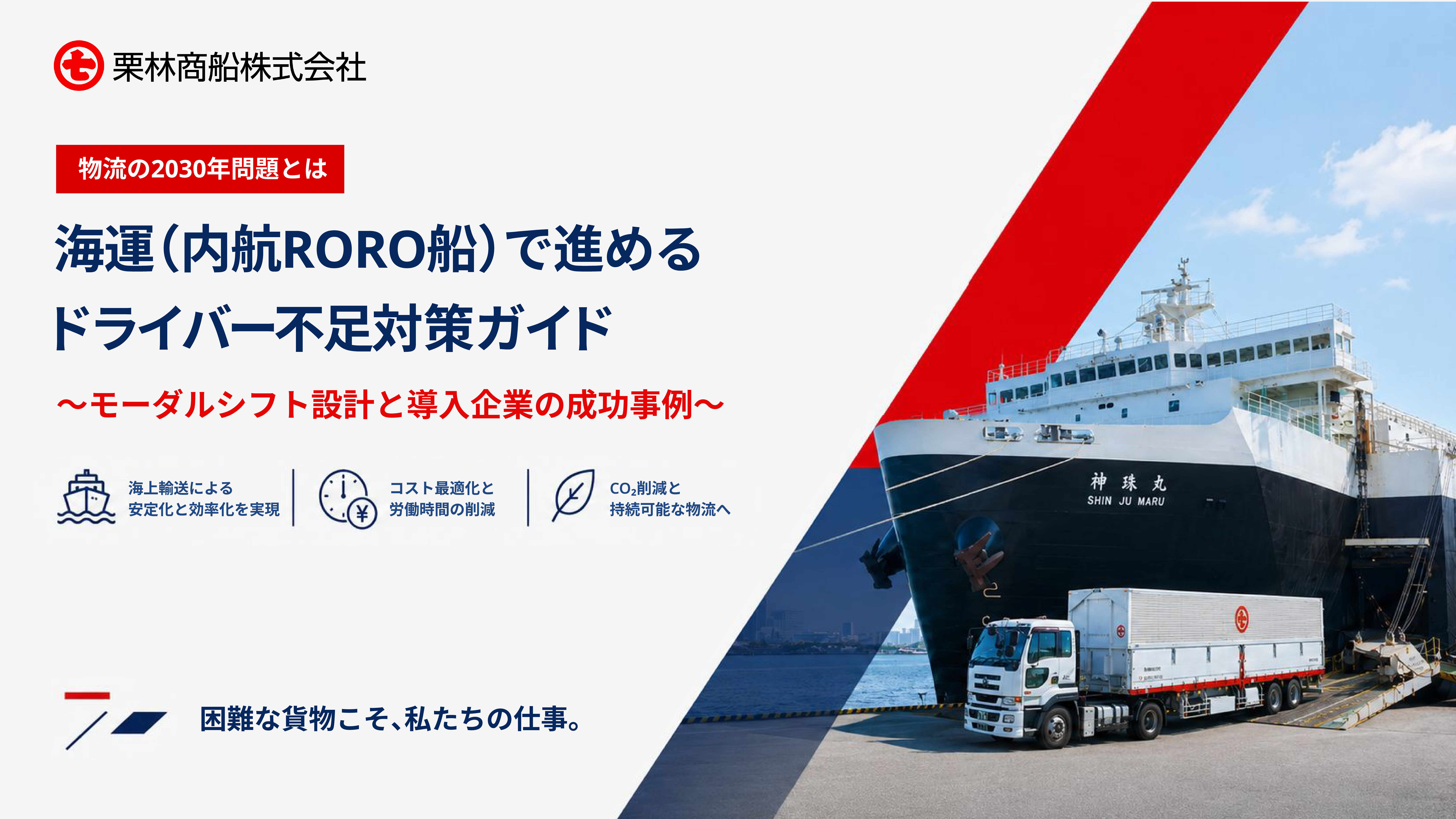 海運（内航RORO船）で進めるドライバー不足対策ガイド